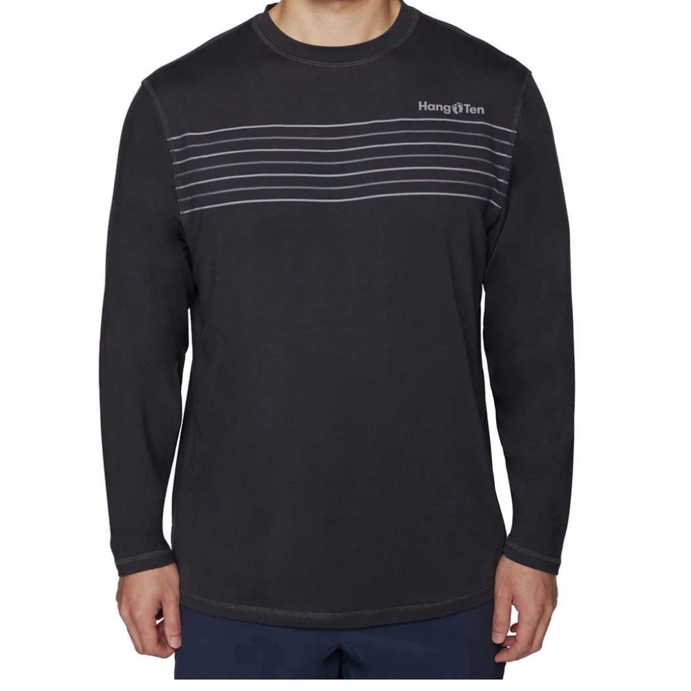 Long sleeve Hang Ten rashguard black small